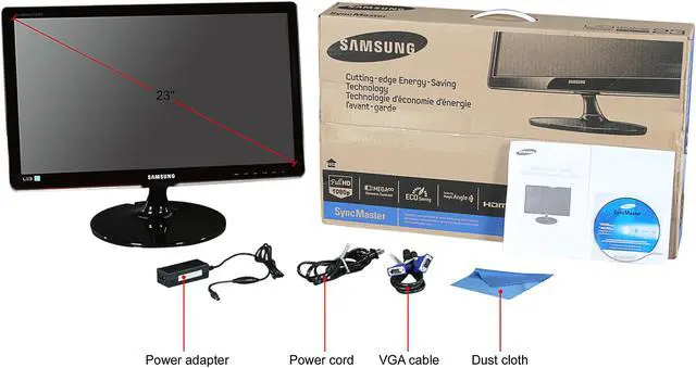 Alt view image 7 of 7 - SAMSUNG S23A350H ToC Rose Black 23" Full HD HDMI LED BackLight LCD Monitor 250 cd/m2 DCR 1,000,000:1 (1,000:1)