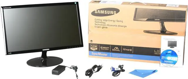 Alt view image 7 of 7 - SAMSUNG S23A300B High Glossy Black 23" Full HD LED BackLight  LCD Monitor 250 cd/m2 DCR 1,000,000:1 (1,000:1)