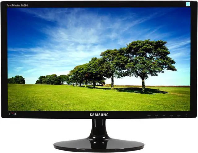 Alt view image 2 of 7 - SAMSUNG S20A300B High Glossy Black 20" 5ms LED BackLight LCD Monitor 250 cd/m2 DCR 1,000,000:1 (1,000:1)