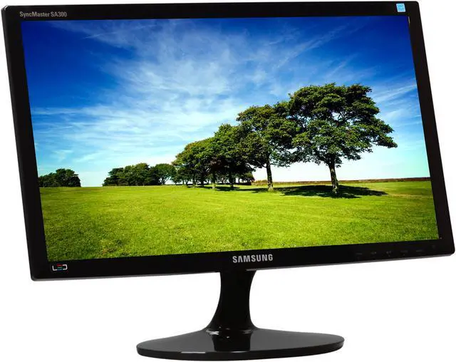 Alt view image 3 of 7 - SAMSUNG S20A300B High Glossy Black 20" 5ms LED BackLight LCD Monitor 250 cd/m2 DCR 1,000,000:1 (1,000:1)