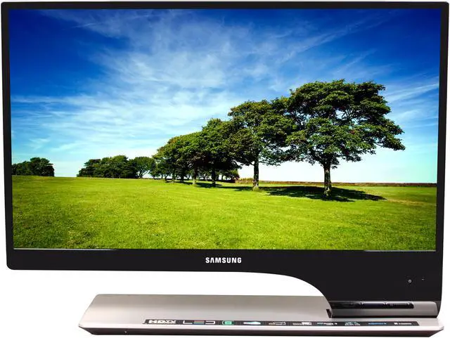 Alt view image 2 of 12 - SAMSUNG T27A950 Black 27" 5ms LED BackLight LCD Monitor w/DTV Tuner & 3D glasses 300 cd/m2 DC 1,000,000:1 (1,000:1)