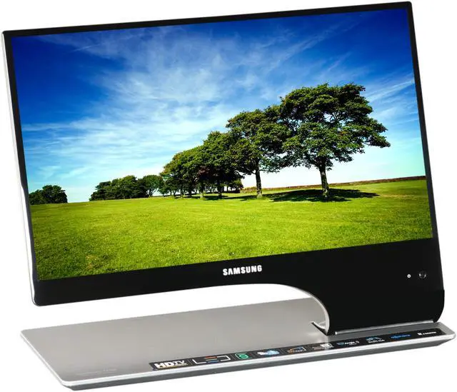 Alt view image 3 of 10 - SAMSUNG T23A950 Black 23" 5ms LED BackLight LCD Monitor w/DTV Tuner & 3D glasses 250 cd/m2 DC 1,000,000:1 (1,000:1)