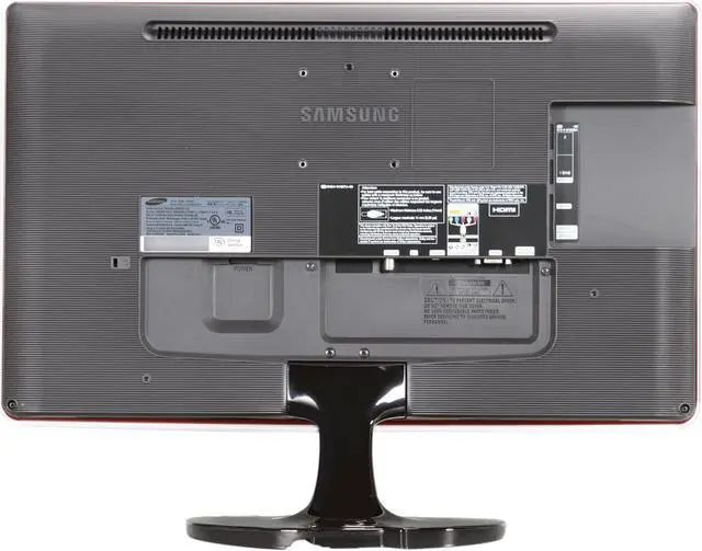 Alt view image 5 of 9 - SAMSUNG T24A350 ToC Rose Black 24" 5ms Full HD  LED BackLight LCD Monitor w/ DTV Tuner 250 cd/m2 DC 1,000,000:1 (1,000:1)
