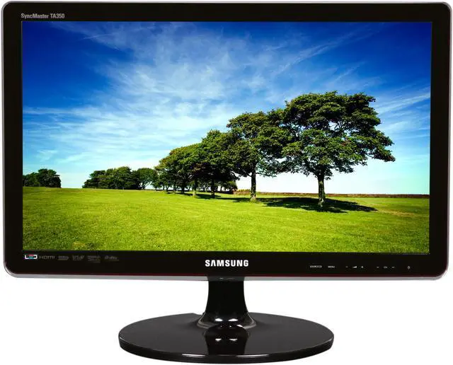 Alt view image 2 of 9 - SAMSUNG T22A350 ToC Rose Black 21.5" 5ms Full HD  LED BackLight LCD Monitor w/ DTV Tuner 250 cd/m2 DC 1,000,000:1 (1,000:1)
