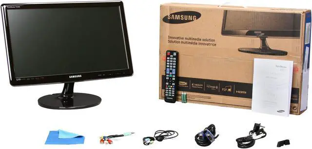 Alt view image 9 of 9 - SAMSUNG T22A350 ToC Rose Black 21.5" 5ms Full HD  LED BackLight LCD Monitor w/ DTV Tuner 250 cd/m2 DC 1,000,000:1 (1,000:1)