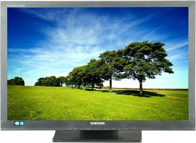 Alt view image 2 of 9 - SAMSUNG S24A450BW-1 Black 24" 5ms Height& Pivot Adjustable Widescreen LED Monitor 250 cd/m2 1000:1