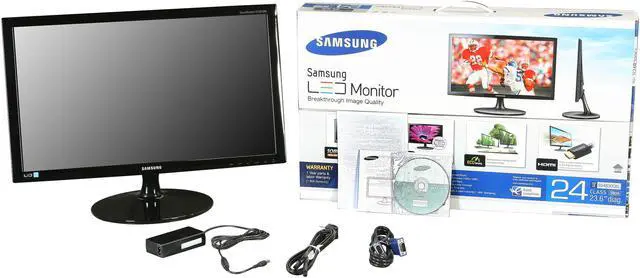 Alt view image 7 of 7 - SAMSUNG 23.6" TN LCD Monitor 5ms GTG D-Sub, HDMI B300 Series S24B300EL