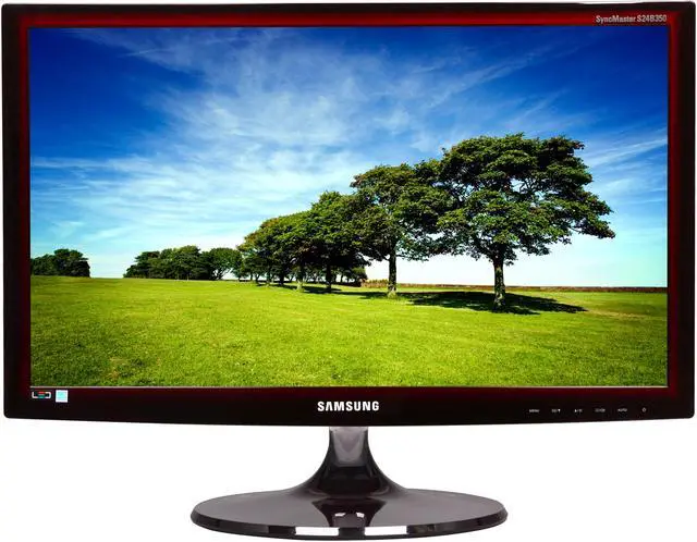 Alt view image 2 of 7 - SAMSUNG 23.6" TN LCD Monitor 2ms GTG D-Sub, HDMI B350 Series S24B350HL