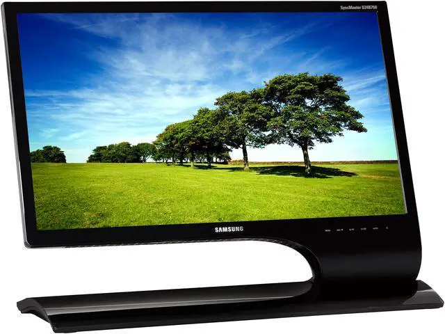 Alt view image 3 of 7 - SAMSUNG S24B750V High Gloss Black 24" 2ms HDMI*2 Widescreen LED-Backlit LCD Monitor 250 cd/m2 1000:1 Built-in Speakers
