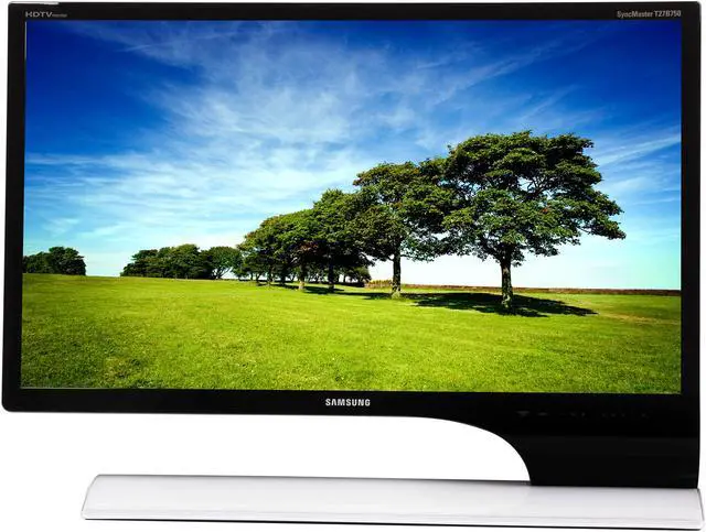 Alt view image 2 of 8 - SAMSUNG T27B750ND High Gloss Black/White 27" 5ms HDMI*2 Widescreen LED-Backlit LCD Monitor 300 cd/m2 1000:1 Built-in Speakers