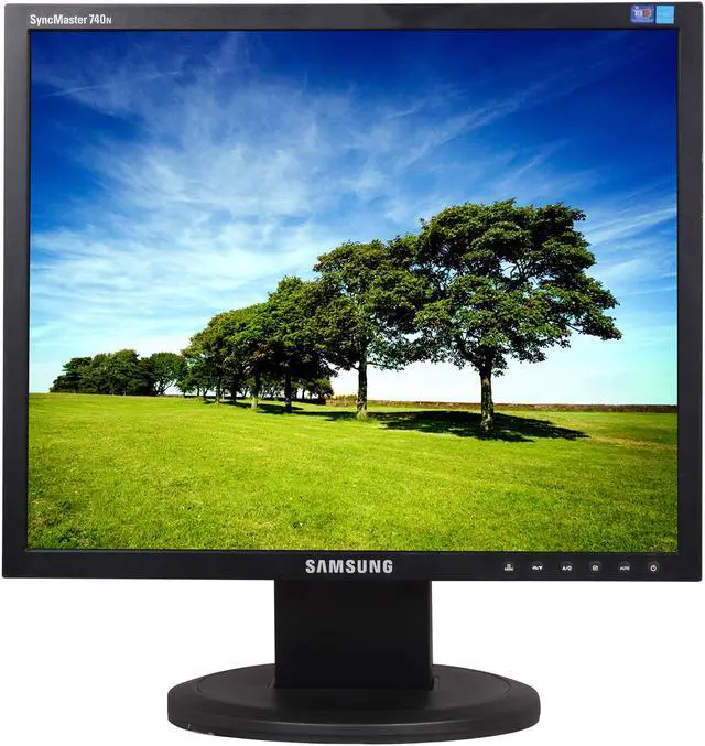 Alt view image 2 of 8 - SAMSUNG 740N-B1 Black 17" 8ms   LCD Monitor 300 cd/m2 600:1, A Grade – No Back Cosmetic Cover Plate, Off Lease