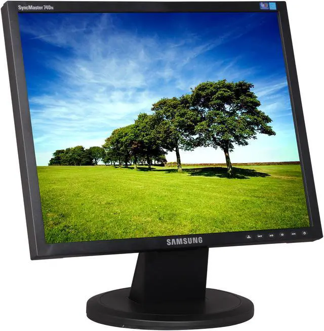 Alt view image 3 of 8 - SAMSUNG 740N-B1 Black 17" 8ms   LCD Monitor 300 cd/m2 600:1, A Grade – No Back Cosmetic Cover Plate, Off Lease