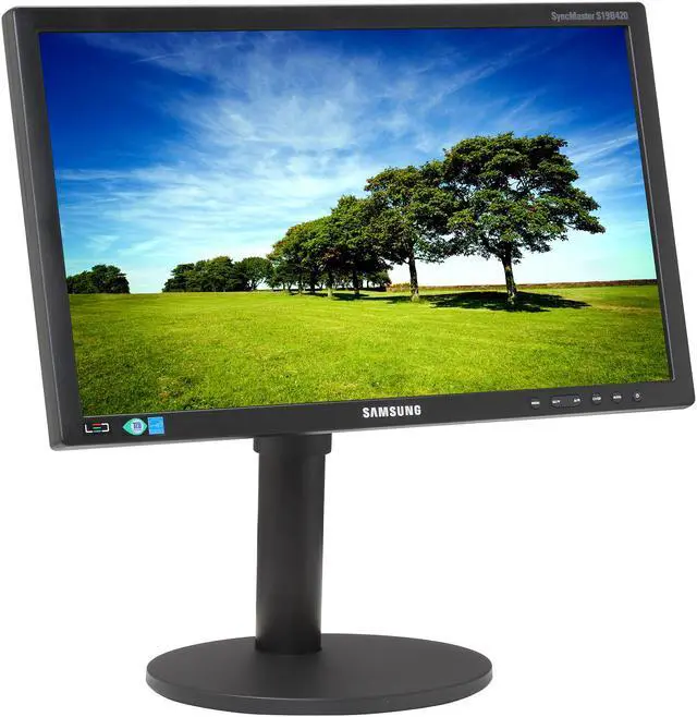 Alt view image 3 of 8 - SAMSUNG 18.5" pivot &height adjustable LED Monitor 5 ms S19B420B