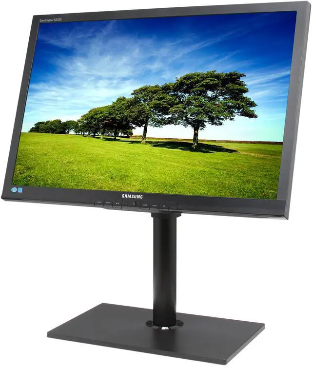 Main image of SAMSUNG S24A850DW Matte Black 24" Height& Pivot Adjustable Widescreen LED PLS Monitor 300 cd/m2 1000:1