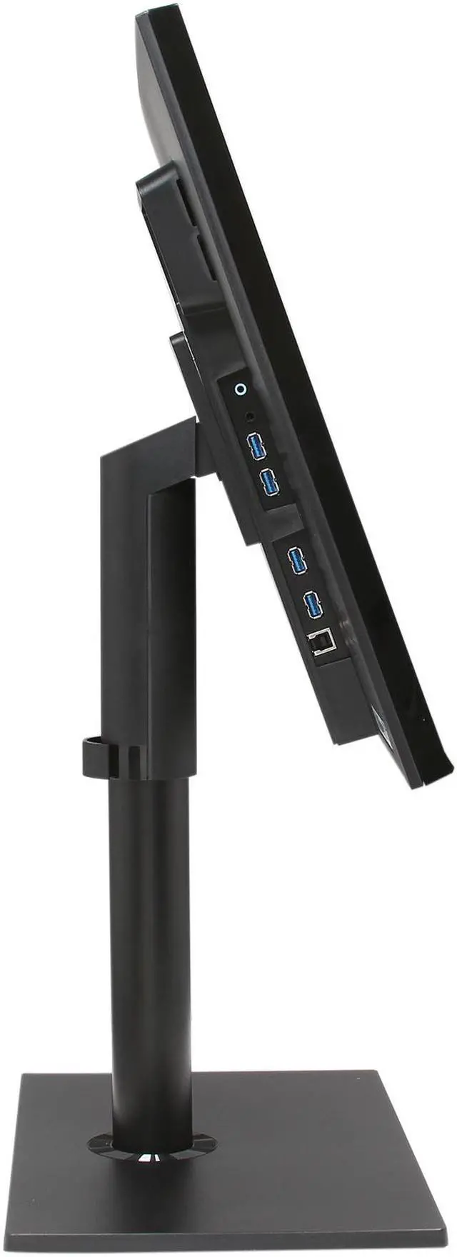 Alt view image 4 of 10 - SAMSUNG S24A850DW Matte Black 24" Height& Pivot Adjustable Widescreen LED PLS Monitor 300 cd/m2 1000:1