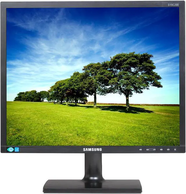 Alt view image 2 of 8 - SAMSUNG 19" LCD Monitor 5 ms D-Sub, DVI S19C200BR