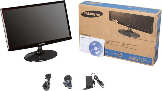 Alt view image 7 of 7 - SAMSUNG 21.5" TN LCD Monitor 5ms (GTG) D-Sub, HDMI S22C300H