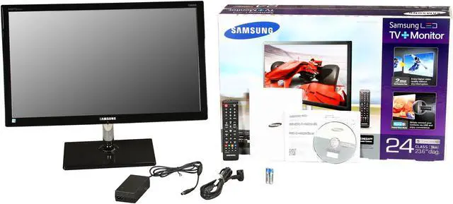 Alt view image 9 of 9 - SAMSUNG 23.6" TN HD HDTV LCD Monitor 2ms (GTG) D-Sub, HDMI, Composite, Component, Audio in, Headphone, ConnectShare USB 2.0 C550 Series T24C550ND