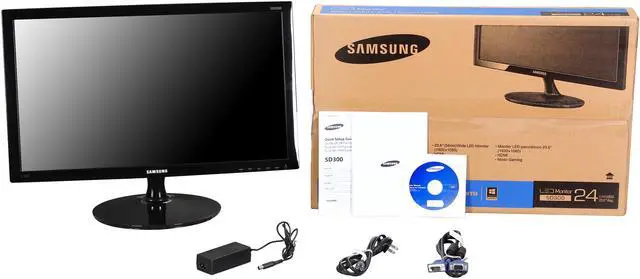 Alt view image 7 of 7 - SAMSUNG 23.6" TN FHD LCD Monitor TN Panel 5ms (GTG) D-Sub, HDMI SD300 Series S24D300HL