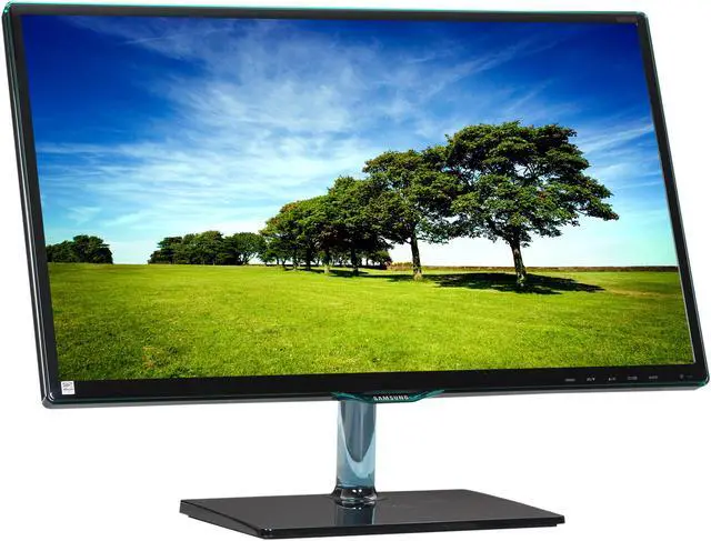 Alt view image 3 of 7 - SAMSUNG SD390 Series S24D390HL Black High Glossy ToC 23.6" PLS HDMI Widescreen LCD/LED Monitor, 250 cd/m2 DCR Mega Infinity (1000:1), VGA HDMI