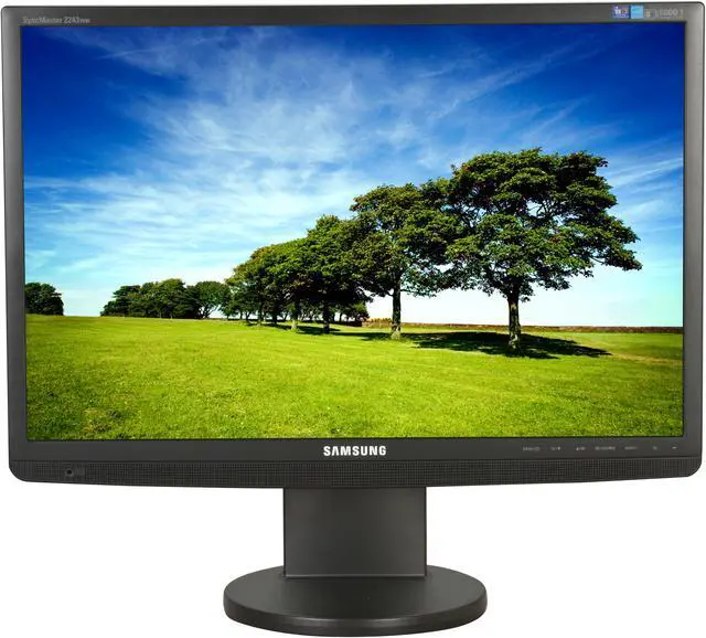 Alt view image 2 of 15 - SAMSUNG 2243WM Black 22" 5ms 16:9 Widescreen LCD Monitor w/Height & Pivot Adjustments 300 cd/m2 DC 8000:1(1000:1) Built in Speakers w/ HDCP Support