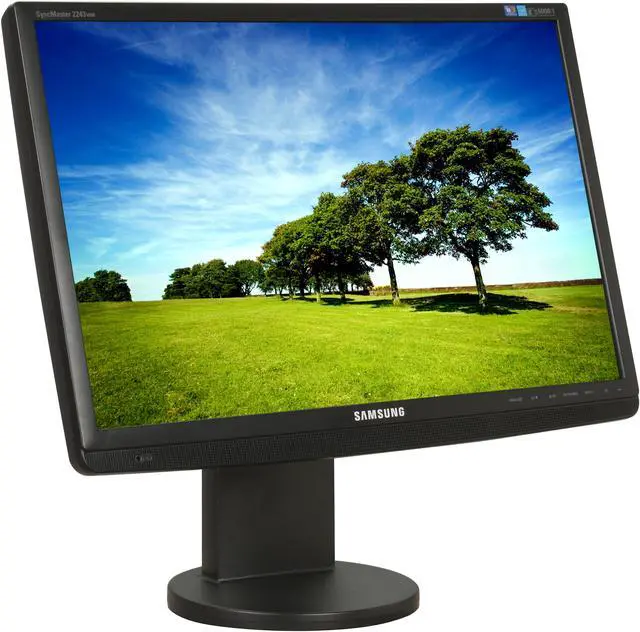 Alt view image 3 of 15 - SAMSUNG 2243WM Black 22" 5ms 16:9 Widescreen LCD Monitor w/Height & Pivot Adjustments 300 cd/m2 DC 8000:1(1000:1) Built in Speakers w/ HDCP Support