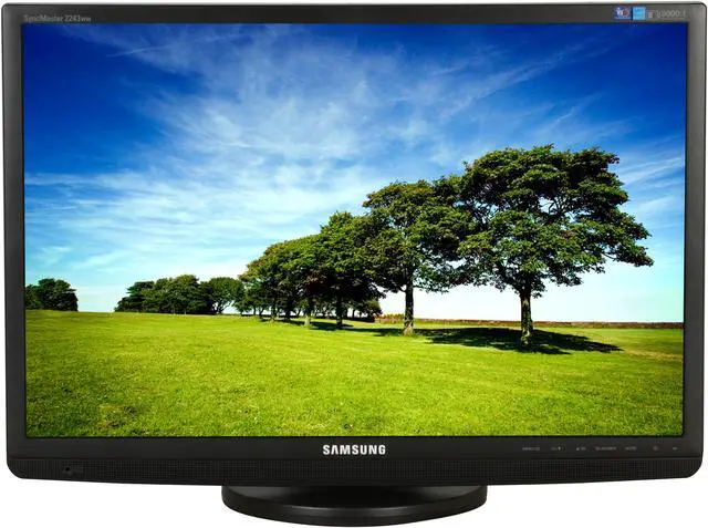 Alt view image 11 of 15 - SAMSUNG 2243WM Black 22" 5ms 16:9 Widescreen LCD Monitor w/Height & Pivot Adjustments 300 cd/m2 DC 8000:1(1000:1) Built in Speakers w/ HDCP Support