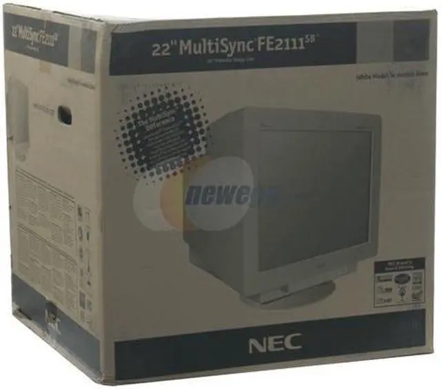 Alt view image 2 of 2 - NEC Display Solutions FE2111SB White 22" SuperBright Diamondtron Totally-Flat Aperture Grille CRT Monitor 0.24mm aperture grille Dot Pitch Captive 15-pin mini D-SUB connector