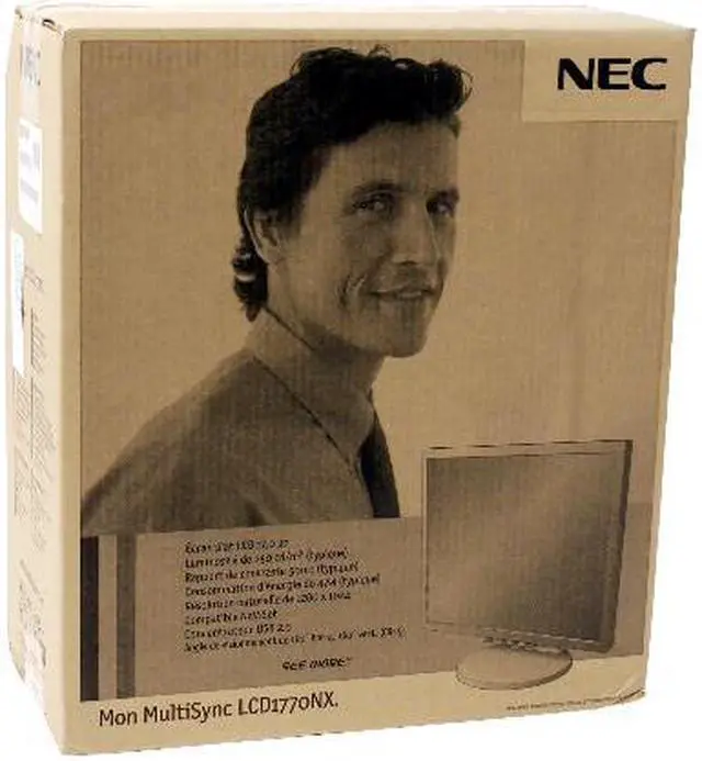 Alt view image 9 of 9 - NEC Display Solutions 17" SXGA LCD Monitor 5 ms D-Sub, DVI-D LCD1770NX-BK