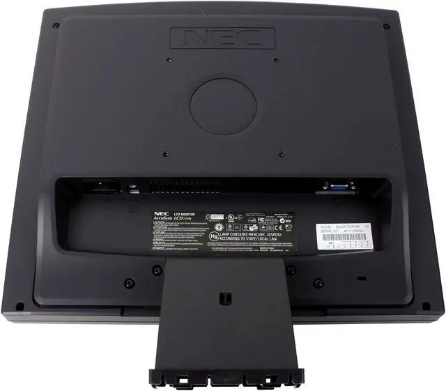 Alt view image 8 of 10 - NEC Display Solutions 17" Active Matrix, TFT LCD SXGA LCD Monitor 16 ms D-Sub ASLCD72VM-BK