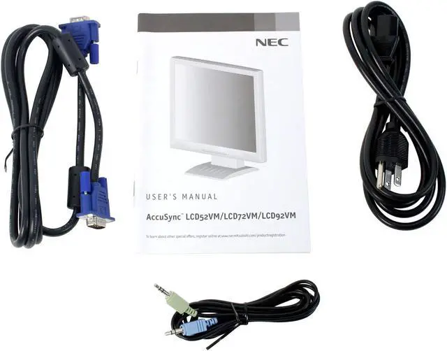 Alt view image 9 of 10 - NEC Display Solutions 17" Active Matrix, TFT LCD SXGA LCD Monitor 16 ms D-Sub ASLCD72VM-BK