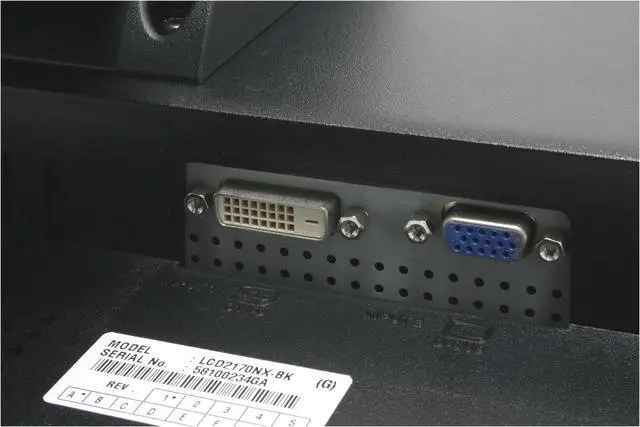 Alt view image 9 of 13 - NEC Display Solutions 21" Active Matrix, TFT LCD UXGA LCD Monitor 8ms(GTG) D-Sub, DVI-D LCD2170NX-BK