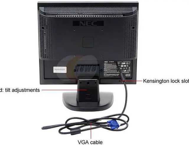 Alt view image 4 of 8 - NEC Display Solutions 17" SXGA LCD Monitor 8 ms D-Sub LCD17V-BK