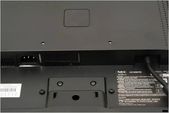 Alt view image 6 of 8 - NEC Display Solutions 17" SXGA LCD Monitor 8 ms D-Sub LCD17V-BK