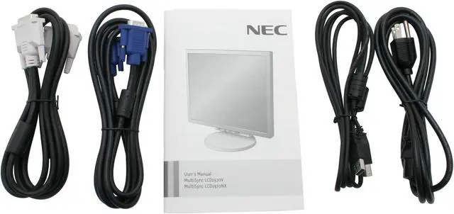 Alt view image 8 of 9 - NEC Display Solutions 19" Active Matrix, TFT LCD SXGA LCD Monitor with 4-port USB 2.0 hub 18 ms D-Sub, DVI, USB LCD1970NX-BK