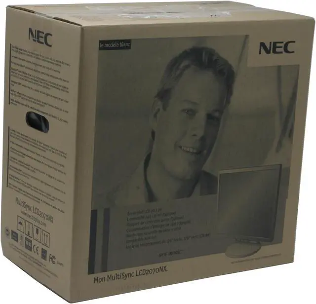 Alt view image 9 of 9 - NEC Display Solutions 20.1" Active Matrix, TFT LCD UXGA LCD Monitor with 4-port USB 2.0 hub 16 ms D-Sub, DVI, USB LCD2070NX