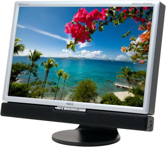 Main image of NEC Display Solutions 20WMGX2-BK Black-Silver 20.1" 6ms DVI Widescreen LCD Monitor with TV-Tuner & 4-port USB 2.0 hub 470 cd/m2 1600:1 Built in Speakers