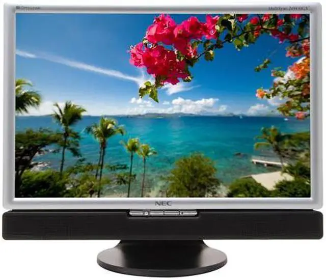 Alt view image 2 of 12 - NEC Display Solutions 20WMGX2-BK Black-Silver 20.1" 6ms DVI Widescreen LCD Monitor with TV-Tuner & 4-port USB 2.0 hub 470 cd/m2 1600:1 Built in Speakers