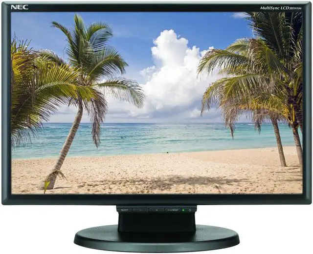 Alt view image 2 of 13 - NEC Display Solutions 20" WSXGA+ LCD Monitor 5 ms D-Sub, DVI-D LCD205WXM-BK