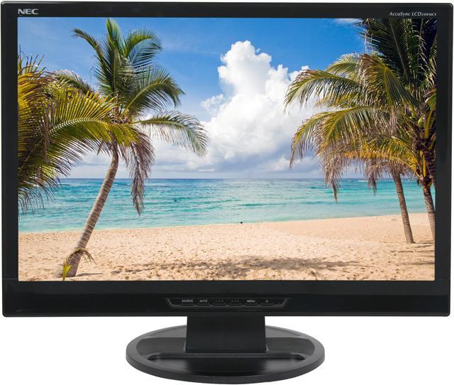 Alt view image 2 of 12 - NEC Display Solutions ASLCD24WMCX-BK Black 24" 5ms HDMI Widescreen LCD Monitor 400 cd/m2 1000:1 Built in Speakers w/ Component connector