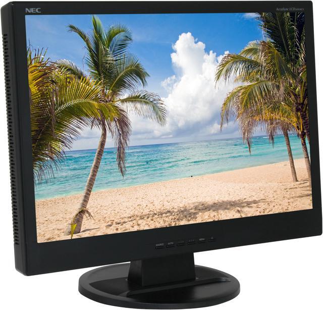 Alt view image 3 of 12 - NEC Display Solutions ASLCD24WMCX-BK Black 24" 5ms HDMI Widescreen LCD Monitor 400 cd/m2 1000:1 Built in Speakers w/ Component connector