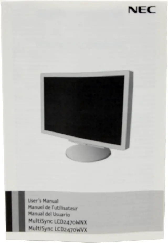 Alt view image 12 of 13 - NEC Display Solutions 24" WUXGA LCD Monitor 5 ms D-Sub, DVI-D LCD2470WVX-BK