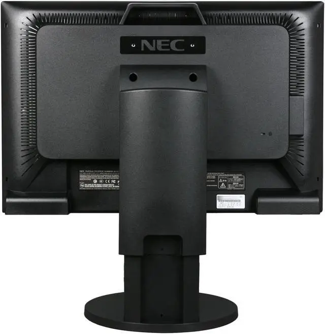 Alt view image 5 of 10 - NEC Display Solutions EA241WM-BK Black 24" 5ms  Height,Pivot and Swivel Adjustable  Widescreen LCD Monitor w/Speakers 400 cd/m2 1000:1