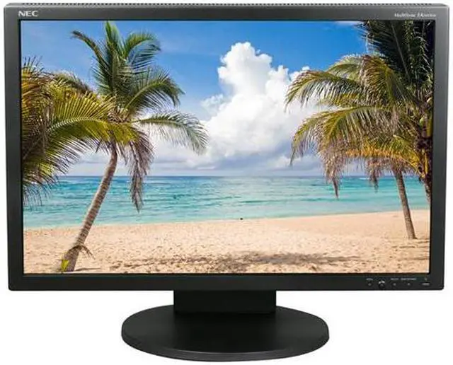 Alt view image 7 of 10 - NEC Display Solutions EA241WM-BK Black 24" 5ms  Height,Pivot and Swivel Adjustable  Widescreen LCD Monitor w/Speakers 400 cd/m2 1000:1