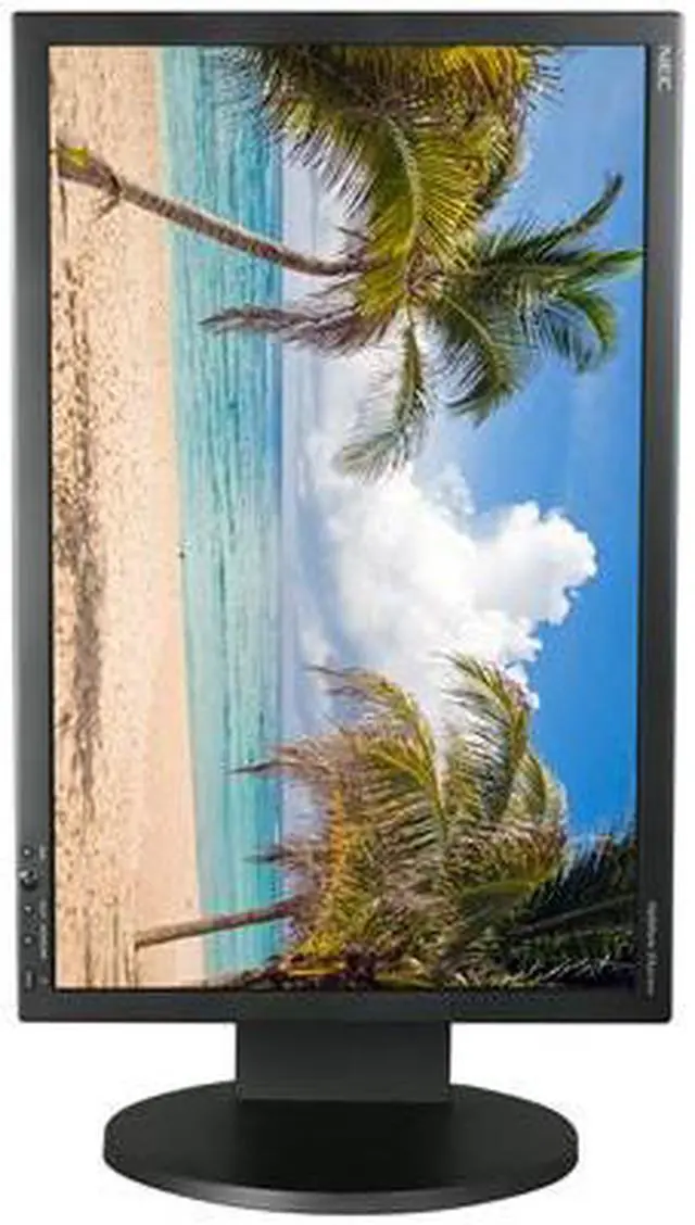 Alt view image 8 of 10 - NEC Display Solutions EA241WM-BK Black 24" 5ms  Height,Pivot and Swivel Adjustable  Widescreen LCD Monitor w/Speakers 400 cd/m2 1000:1
