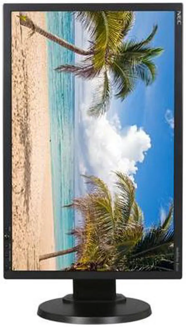Alt view image 7 of 10 - NEC Display Solutions E222W-BK Black 22" 5ms height pivot tilt & swivel adjust  Widescreen LCD Monitor 250 cd/m2 1000:1