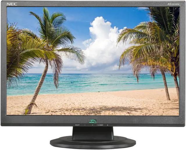 Alt view image 2 of 8 - NEC Display Solutions 19" WXGA+ LCD Monitor 5 ms D-Sub, DVI-D AS191WM-BK