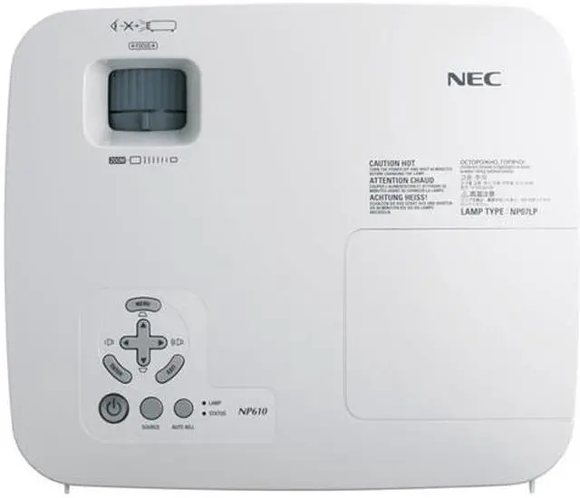 Alt view image 2 of 3 - NEC Display Solutions NP610 1024 x 768 3500 lumens LCD Projector 500:1