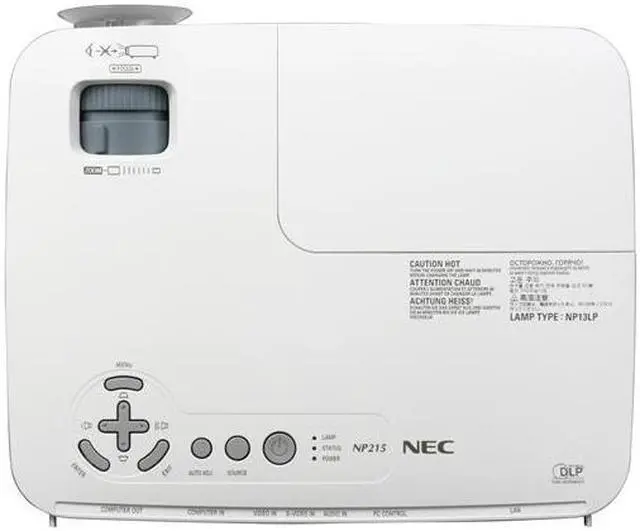 Alt view image 6 of 7 - NEC Display Solutions NP215 1024 x 768 2500 lumens DLP Projector 2000:1