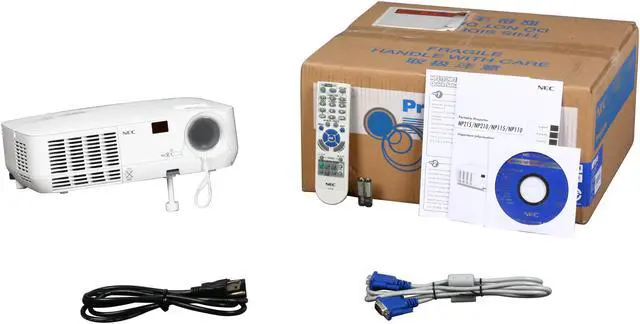 Alt view image 7 of 7 - NEC Display Solutions NP215 1024 x 768 2500 lumens DLP Projector 2000:1